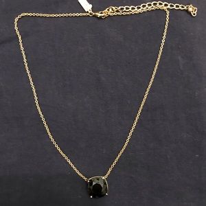 Kate Spade Black Square Pendent Necklace